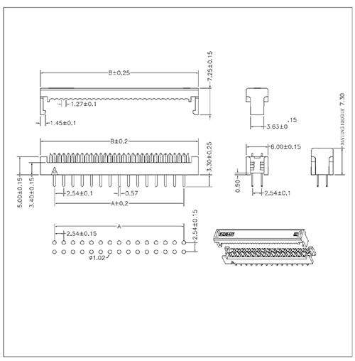 FDDS01 2.54MM DIP PLUG CONNECTOR FDDS01 2.54MM DIP PLUG CONNECTOR