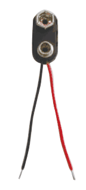 Тримач акумулятора 9V з дротяними проводами